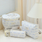 Blue cat on white / 3pcs (large + medium + small)