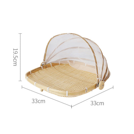 Protector de Pan Hecha a Mano de Bambú-Protege Alimentos de Insectos