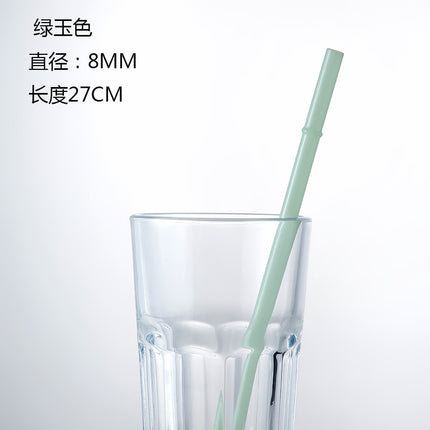 Eco-Friendly High Borosilicate Glass Straw Durable Heat-Resistant Starbucks Kids Straw 27cm Customized