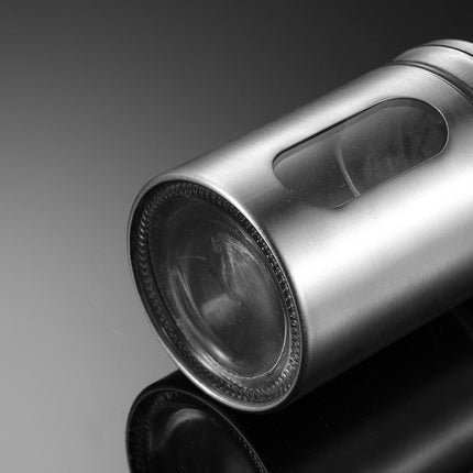 Bote de condimentos para el hogar de acero inoxidable 304, herramienta para barbacoa, botella para pimienta, condimentos multiusos