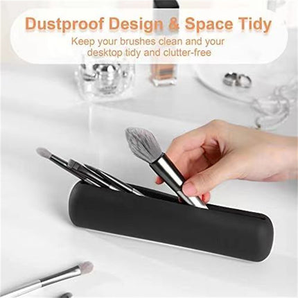 Silicone Makeup Brush Storage Bag Makeup Brush Protective Case Portable Beauty Makeup Tool Storage Box