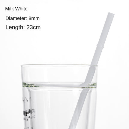 Eco-Friendly High Borosilicate Glass Straw Durable Heat-Resistant Starbucks Kids Straw 27cm Customized
