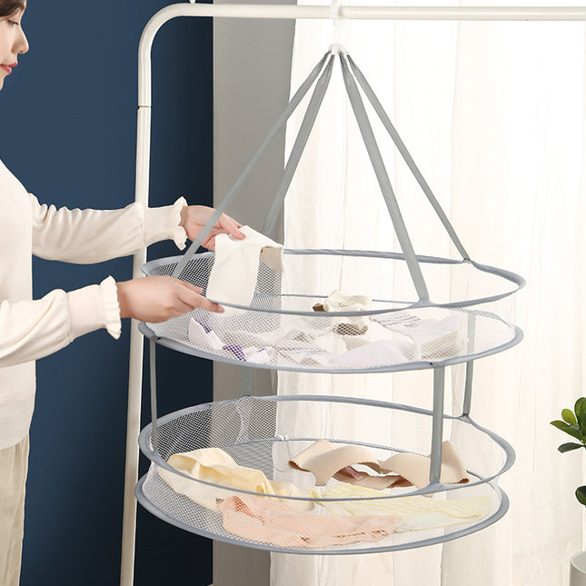 Clothes Drying Is Not Deformed Clothes Drying Basket Net Pocket Clothes Drying Socks Tiled Drying Rack Net
