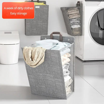 Dirty Clothes Basket Foldable Home Dormitory Dormitory Multifunctional Organization Storage Wall Hanging Basket