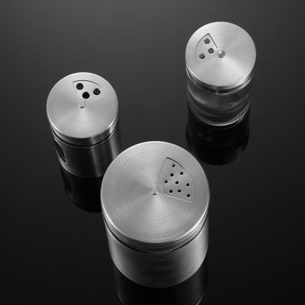 Bote de condimentos para el hogar de acero inoxidable 304, herramienta para barbacoa, botella para pimienta, condimentos multiusos