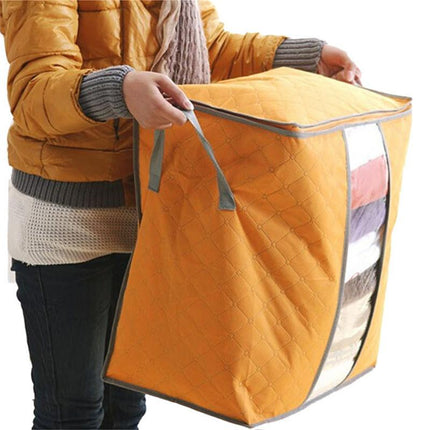 Caja Organizadora Portátil de Bolsa de Almacenamiento No Tejida para Guardar Debajo de la Cama - Bolsa de Almacenamiento de Ropa de Bambú