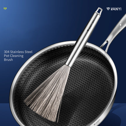 Cepillo de Acero Inoxidable para Ollas o Coladores