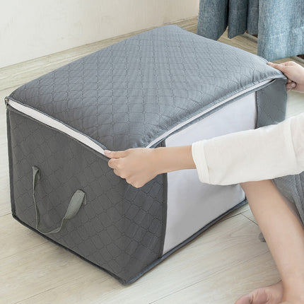 Household Visual Non Woven Clothing Storage Bag Large Capacity Quilt Pillow Clothes Packaging Bag Moving Luggage Bag