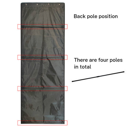 Malla colgante de pared para almacenamiento, bolsa de malla grande de 4 módulos para clasificación de juguetes