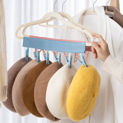 Portable Hanger Clips Travel Clothesline Travel Hangers Towel Drying Rack Clothing Hanger Folding