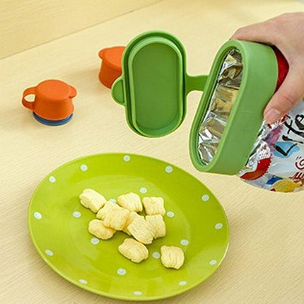 3PC/LOT Bolsa de almacenamiento de alimentos Bolsa de sellado de bocadillos tapa mágica tapa dispositivo de sellado multifuncional cubierta de sellado