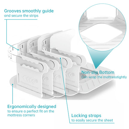 Clips para Sujetar Sábanas de la Cama-Sujetador de Sábanas