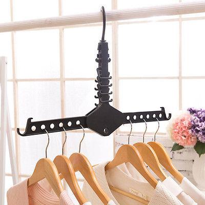 Magic Multi-Functional Dual Hanger Folding Clothes Hanger Clothing Drying Rack