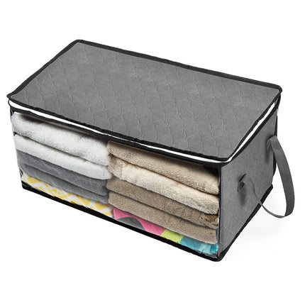 Non-Woven Storage Box Quilt Foldable Storage Bag Wardrobe Clothes Organizer Box Dust-Proof And Moisture-Proof