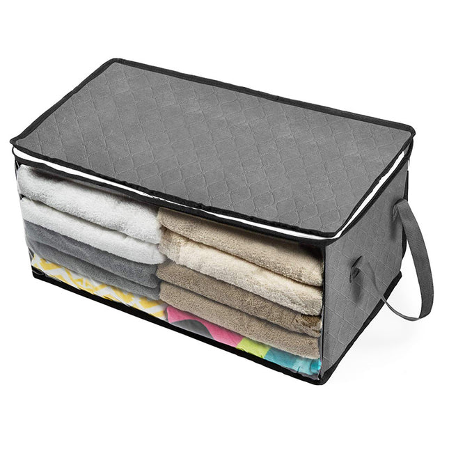 Non-Woven Storage Box Quilt Foldable Storage Bag Wardrobe Clothes Organizer Box Dust-Proof And Moisture-Proof