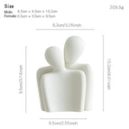 Hugging couple-white