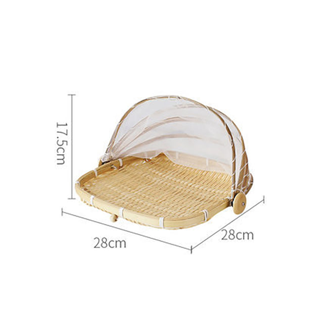 Protector de Pan Hecha a Mano de Bambú-Protege Alimentos de Insectos