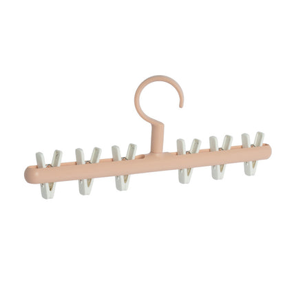Clothes Rack One-Shaped Drying Hanging Socks Underwear Artifact Household Baby Clothes Rack Multi-Clip Balcony Windproof Sock Drying Rack