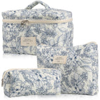 Dark blue flowers / 3pcs (large + medium + small)