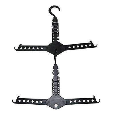 Magic Multi-Functional Dual Hanger Folding Clothes Hanger Clothing Drying Rack