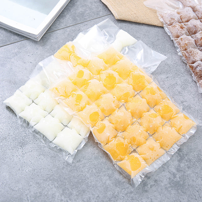 Summer Self-Sealing Disposable Ice Bag Household Frozen Ice Cube Mold Ice Box Bag 1 Pack Of 10 Pieces