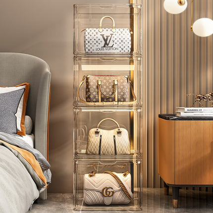 Organizador de Bolsos Transparente-Caja Organizadora de Bolsos-Organizador de Bolsos o Carteras