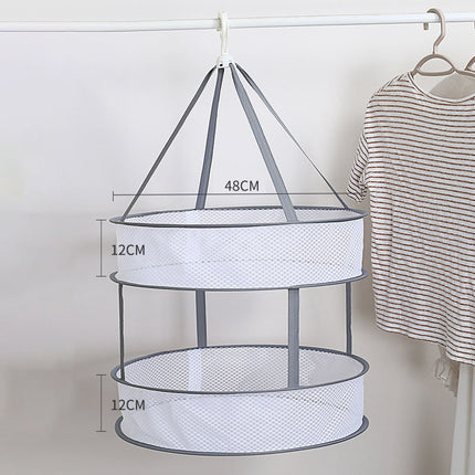 Clothes Drying Is Not Deformed Clothes Drying Basket Net Pocket Clothes Drying Socks Tiled Drying Rack Net