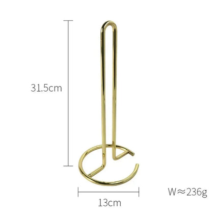 Soporte para rollo de papel higiénico o papel de cocina de acero inoxidable