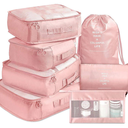 Seven-Piece Travel Storage Set Clothes Classification Storage Bag Luggage Storage Bag 7-Piece Set