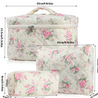 Pink flowers / 3pcs (large + medium + small)