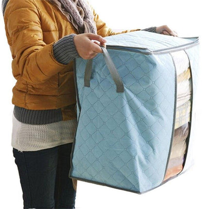 Caja Organizadora Portátil de Bolsa de Almacenamiento No Tejida para Guardar Debajo de la Cama - Bolsa de Almacenamiento de Ropa de Bambú